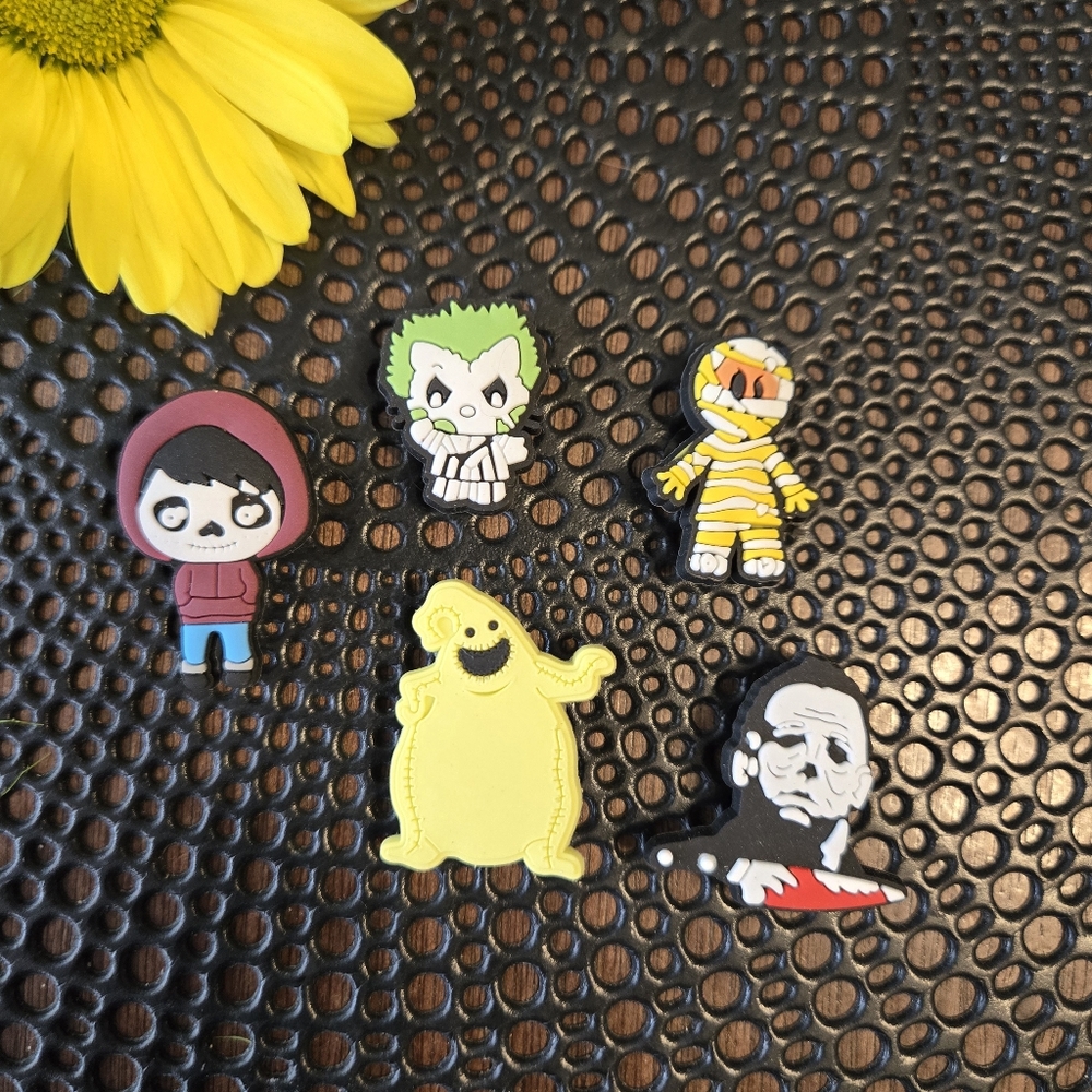5 for $25 Horror Croc Jibbitz Charms Shoe Beetlejuice Nightmare Before Christmas